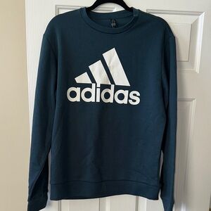 Adidas Men's Crewneck Sweater in Deep Blue
